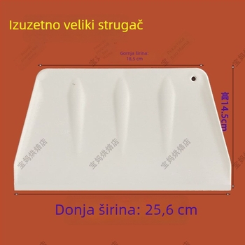 Plastična špatula za rižine rezance, ekstra velika, debela, trapezni oblik