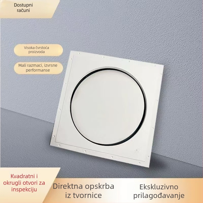 Kružni inspekcijski otvor za gips ploču, europskog stila, s dvostrukim aluminijskim rubom