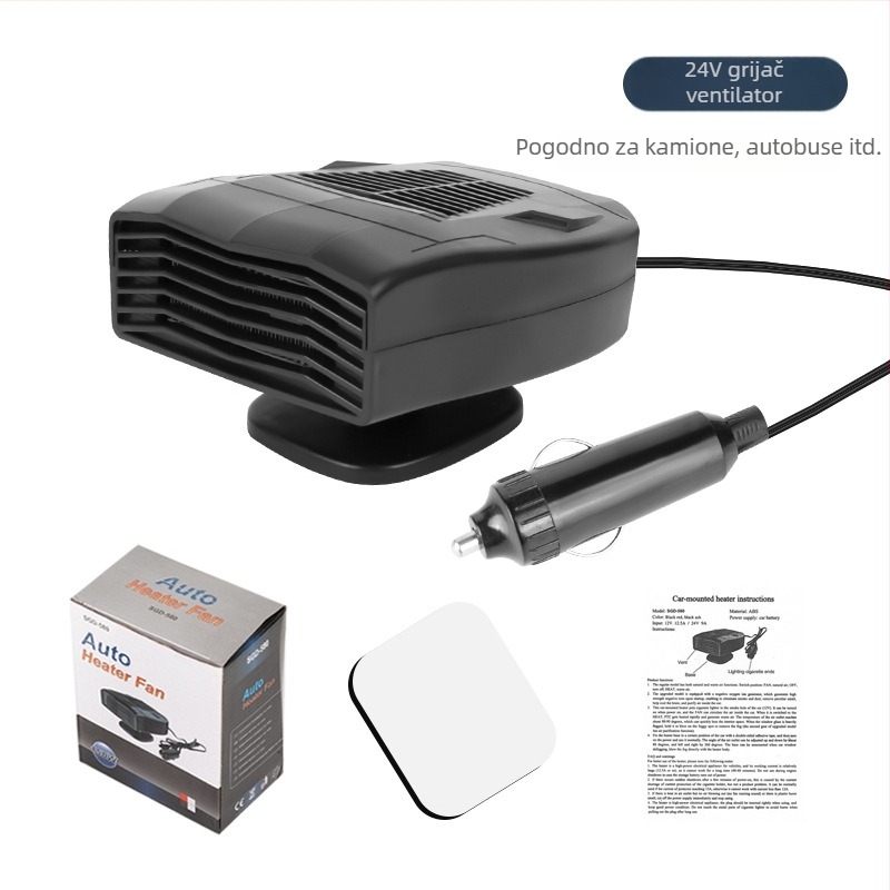 Automobilski grijač 12V/24V s grijanjem i hlađenjem, odmrzavanje i demist, brzo zagrijavanje