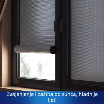 Folia za zaštitu od sunca i toplinsku izolaciju za staklene prozore s Velcro trakom za sjenilicu