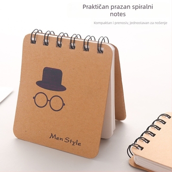 MOYL A426 Mini bilježnica s kožnim omotom, 70 stranica, veličina 8,4 × 9,5 cm, papir 49 g/m², školski pribor