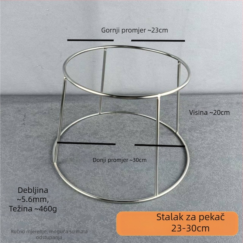 Set kružnih tanjura od nehrđajućeg čelika za roštilj s korejskim stilom ravnih i širokih rubova – uključuje tanjur za tjesteninu, desertni tanjur i zapadnjački ravni tanjur.