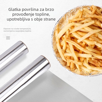 Klinley aluminijska folija u kutiji – kućna upotreba za roštilj, pečenje, tepsiju, aluminijska folija, papir za zračnu fritu