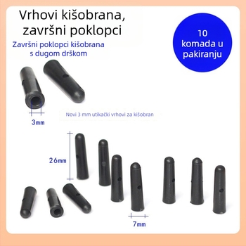 Perle za kišobran promjera 3-4 mm za kišobran s dugom drškom – perle rep kišobran i dijelovi vrha kišobrana