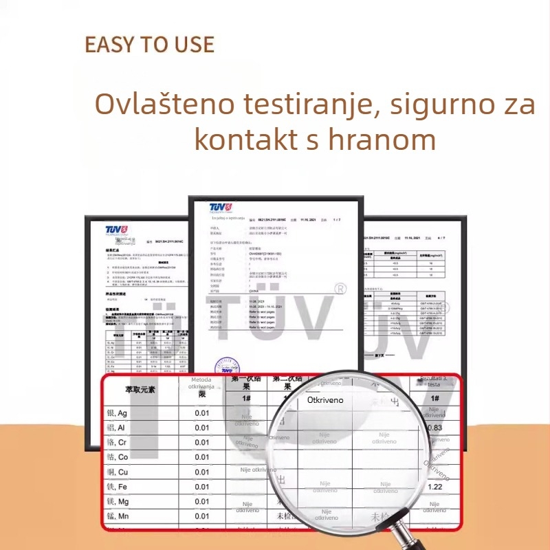 Tav od aluminijske folije za zrak-fritézu, kutija za pečenje s papirnim silikonom koji upija ulje, prehrambena kvaliteta