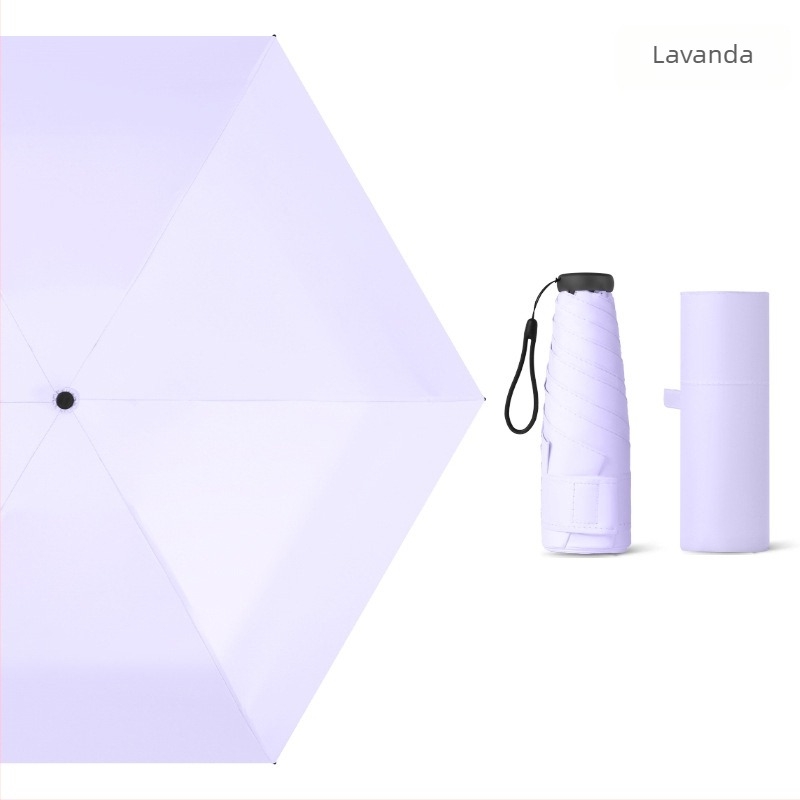 Izuzetno lagan mini petsegmentni suncobran s UV zaštitom, džepne veličine, lagana konstrukcija, mogućnost tiskanja logotipa
