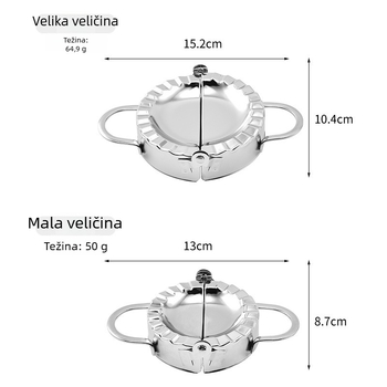 Set od 304 nehrđajućeg čelika za knedle — kalupi za tijesto i nadjev, klipsa za knedle, DIY alat