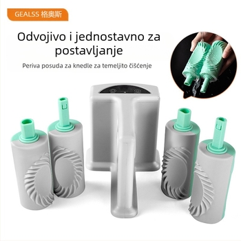 Električna mašina za knedle s dvostrukim glavama, potpuno automatska, za kućnu upotrebu, nova verzija