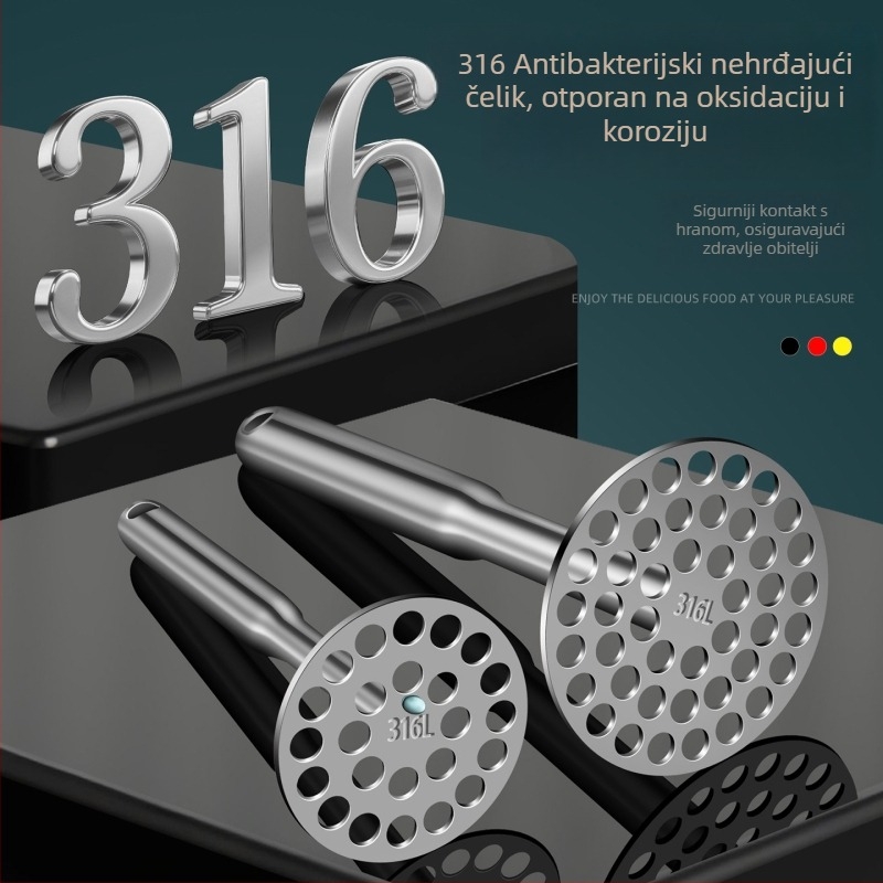 316 nehrđajući čelik – alat za pritisak bebine hrane i pire krumpira
