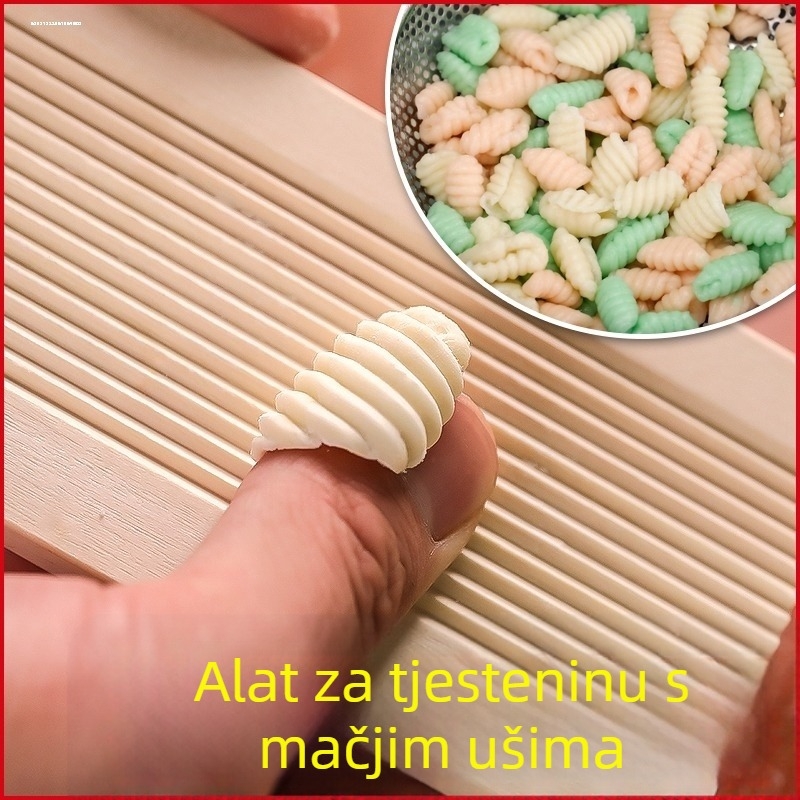 Drveni set DIY oblikovanja tjestenine: riba, mačje uši, školjka