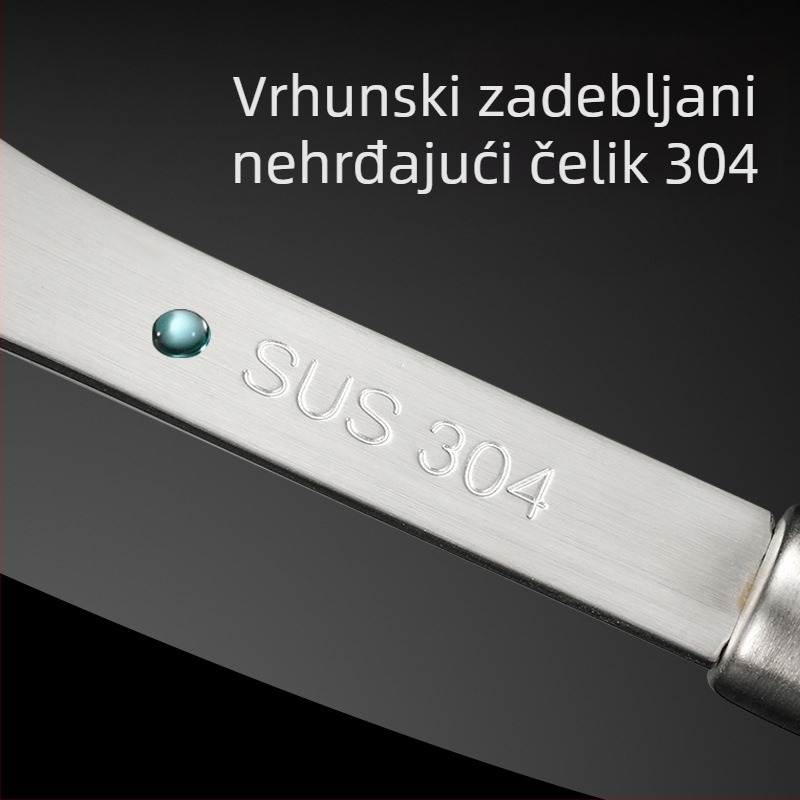 Nehrđajući čelik, preša za krumpire s ručkom od rosewooda u obliku mačje šape — ručni kuhinjski alat za pire za djecu