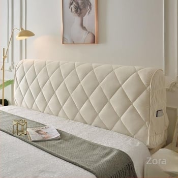 Puni prekrivač za naslon kreveta, mekan velur, minimalistički moderni europski stil, zaštita od prašine