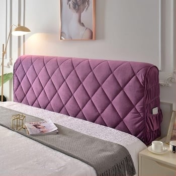 Puni prekrivač za naslon kreveta, mekan velur, minimalistički moderni europski stil, zaštita od prašine