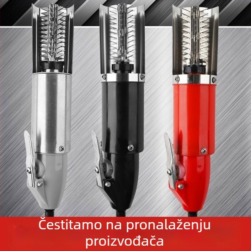 Električni uklanjač ljuski ribe s priključnim, zatvorenim kućištem, za kućnu i poslovnu upotrebu, automatsko uklanjanje ljuski, od nehrđajućeg čelika 304