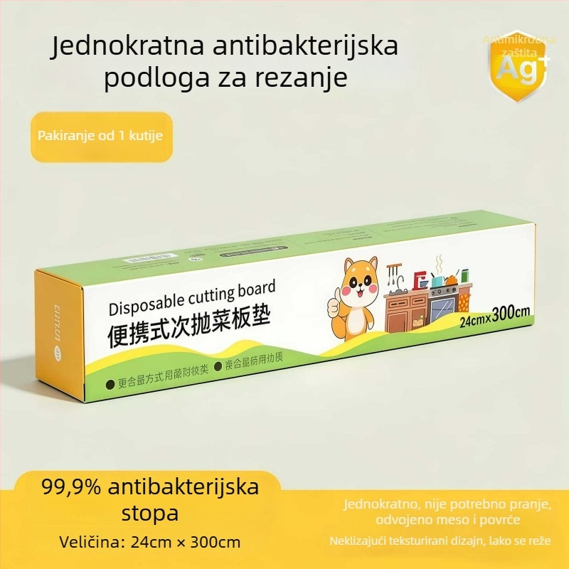 Jednokratna podloga za dasku za rezanje, prijenosna, vodootporna, debela daska za pripremu hrane na otvorenom