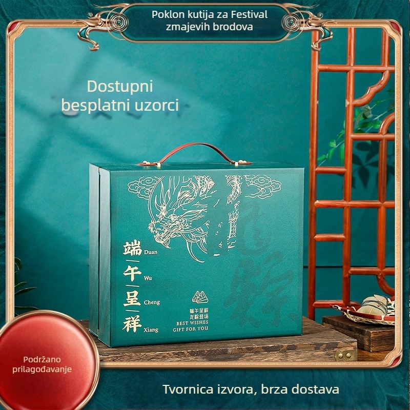 Zongzi darovna kutija za Festival dragonjih brodova, prijenosna ambalaža