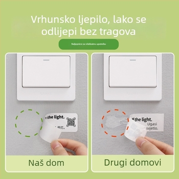 Skup engleskih naljepnica za obiteljske situacije, svakodnevne razgovore i vokabular za učenike osnovne škole
