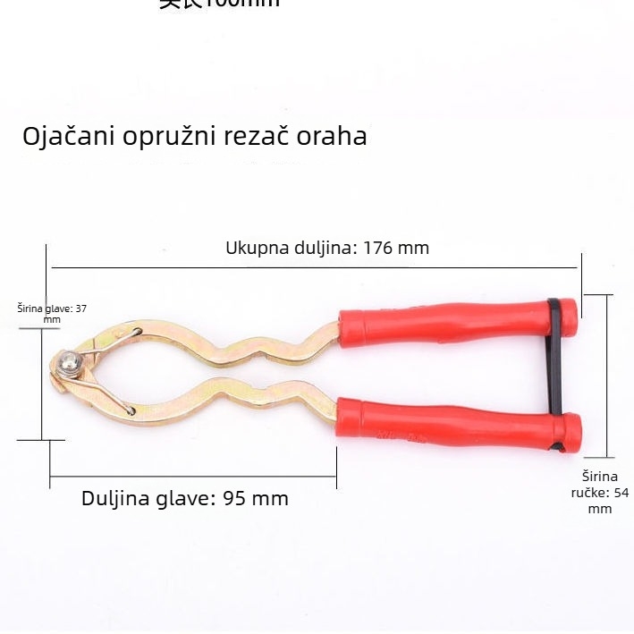Višenamjenski alat za ljuštenje orašastih plodova – nehrđajući čelik, kućni alat s kliještima i nožem