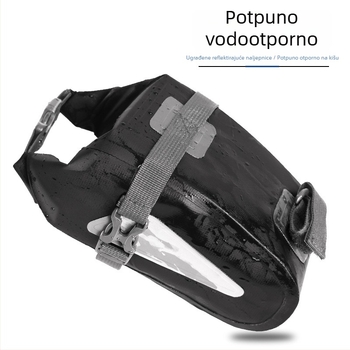 PVC torba za bicikl, 4L, vodootporna, otporna na habanje, s reflektirajućim elementima