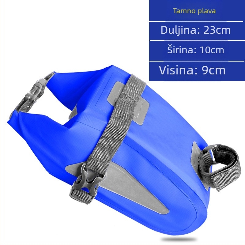 PVC torba za bicikl, 4L, vodootporna, otporna na habanje, s reflektirajućim elementima
