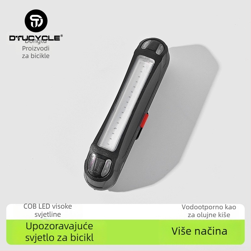 Zadnje svjetlo za bicikl s USB-C punjenjem, za planinski bicikl, treperavo COB LED svjetlo