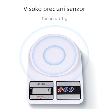Precizna kuhinjska vaga za dućane s Milk Tea, kompakta elektronička vaga za pečenje i mjerenje hrane u gramima, komercijalna upotreba