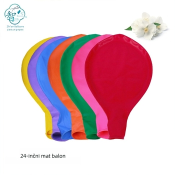 24-inčni mat latex baloni, veliki sfere baloni, pakirani u karticama, dekoracije za vjenčanja i rođendane