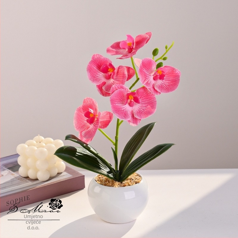 Umjetna orhideja Phalaenopsis – bonsai 35 cm, dekorativna biljka