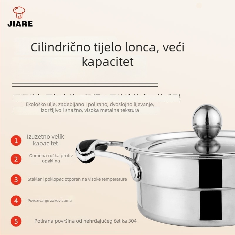 304 nehrđajući čelik, jednoporcijska mala posuda za kućnu i poslovnu upotrebu, alkoholni plamenik, prijenosna za vanjsku uporabu