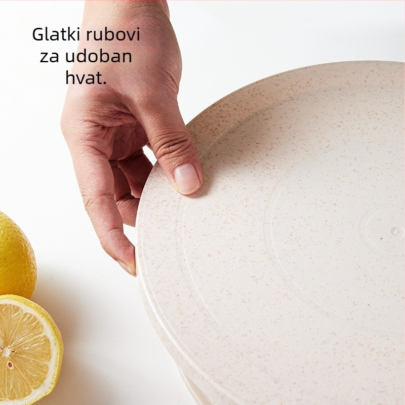 Plastična okretna ploča za tortu s protukliznim rubom za ukrašavanje i pečenje