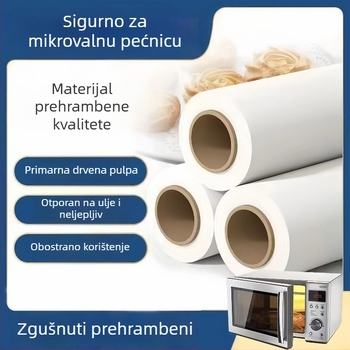 Silikonski papir za pečenje, otporan na visoke temperature, neljepljiv, upija masnoću