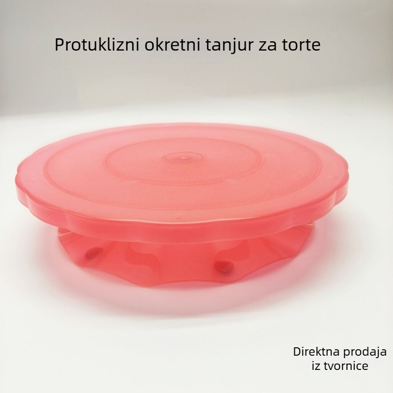 Okretni tanjur za ukrašavanje kolača u obliku lotosa s ležajem, rotirajuća podloga za ukrašavanje torti, protuklizni alat za kućnu upotrebu