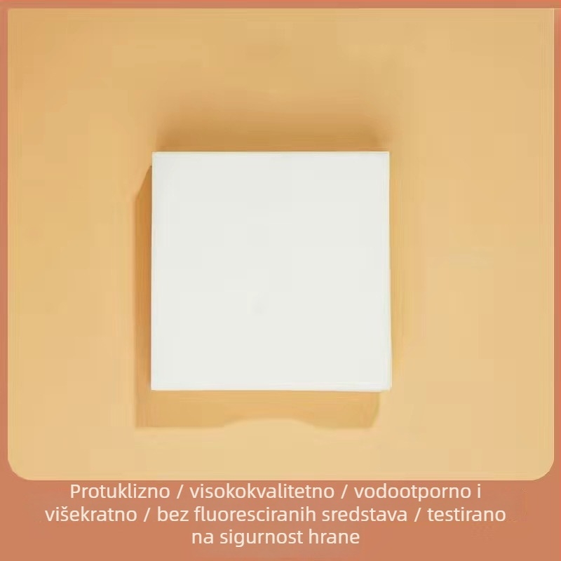 48 g debeli papir za parenje, podloške za buns i punjena peciva, ne ljepi, jednokratni papir za parenje, papir za posudu za paru, otporan na masnoće