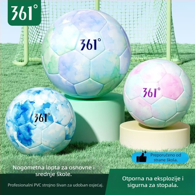 361° Profesionalna nogometna lopta za učenike osnovnih i srednjih škola, veličina 5, standard za školska natjecanja u nogometu, treninzi i ispite za upis, izdržljiva i otporna na udarce, originalni proizvod