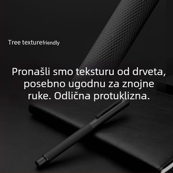 Black Forest fontana olovka – poklon-set, metalno kućište, Black Warrior model, za kaligrafiju, ured i učenike