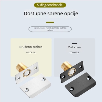 Nehrđajući čelik magnetska hvataljka vrata za skrivena drvena vrata, prilagodljiv gornji hvatač, opružni magnetski hvatač