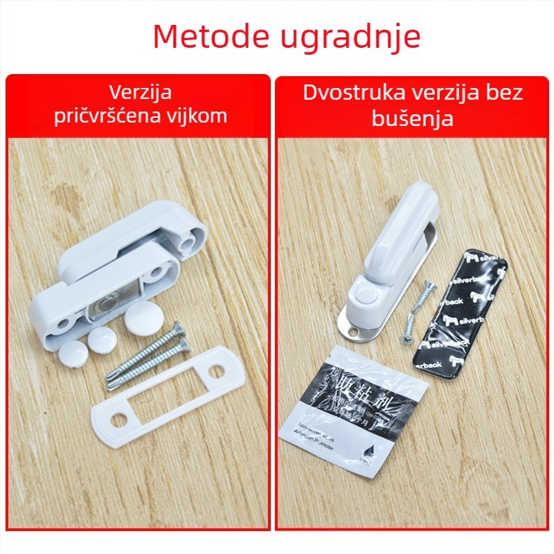 Brava za kasetni prozor od aluminijske legure s termičkom izolacijom, unutarnja i vanjska montaža