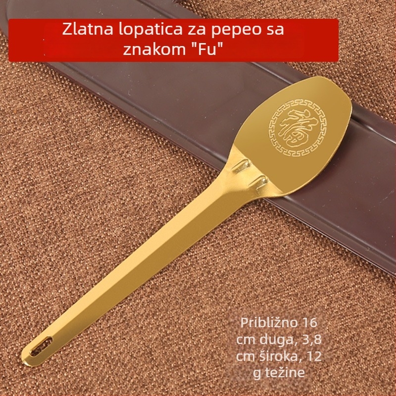 Lopatica za pepeo od legure za kadilo, mala