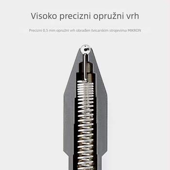 Deli gel pero za ispite, crna, brzo suši, glatko pisanje, ST vrh, za srednjoškolske i prijemne ispite