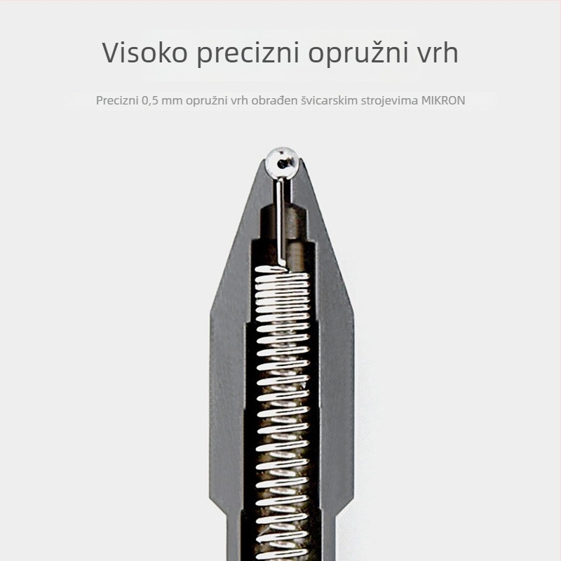 Deli gel pero za ispite, crna, brzo suši, glatko pisanje, ST vrh, za srednjoškolske i prijemne ispite