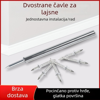 Cardland Nevidljivi nokti 008 za letve u garderobi, galvanizirano čeli, modernan minimalistički stil