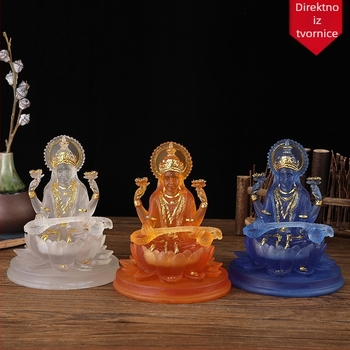 Statua božice Sarasvati od smole za kućnu dekoraciju