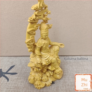 Drvena statua Guanyin Bodhisattva, Ming–Qing stil, kućna dekoracija
