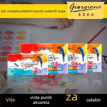 Giorgione 36 boja visokokvalitetni čvrsti set akvarela uz četkicu-perom