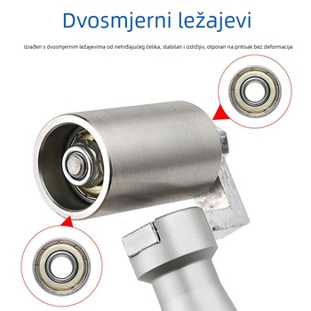 Valjak za tapete od nehrđajućeg čelika s ležajevima