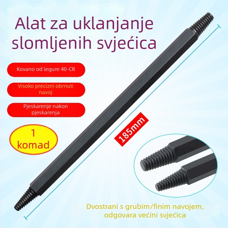 Specijalni obrnuti konus za uklanjanje slomljenih svjećica za paljenje