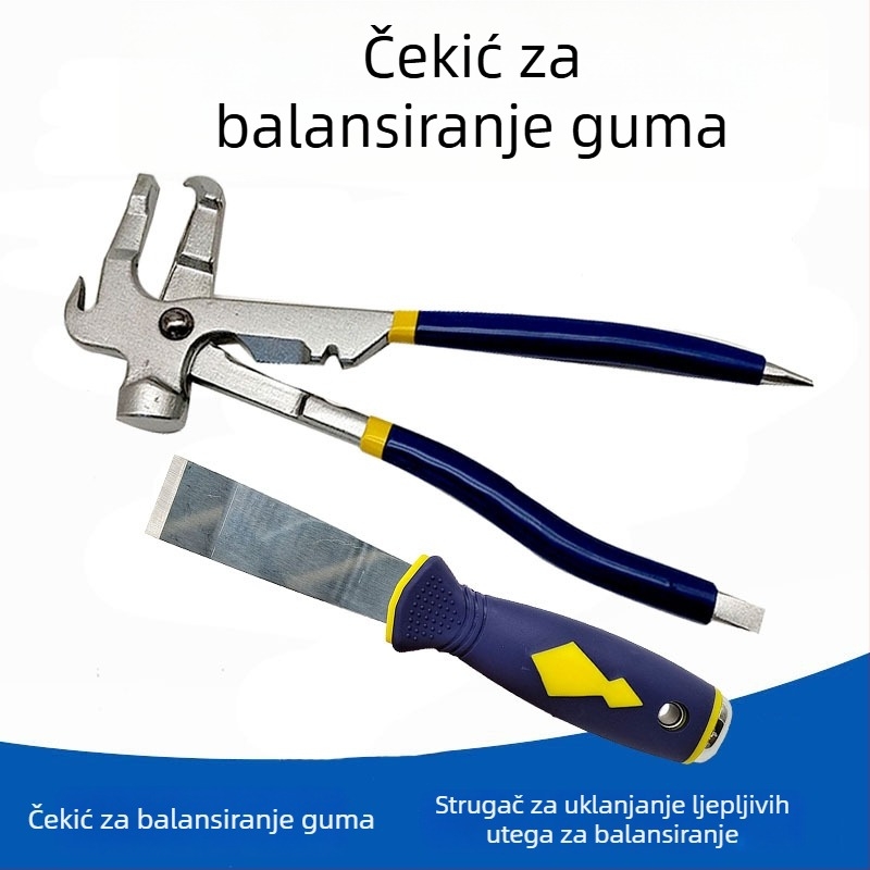 Klešta za balansiranje guma s alatom za dinamičko balansiranje i uklanjanje utega