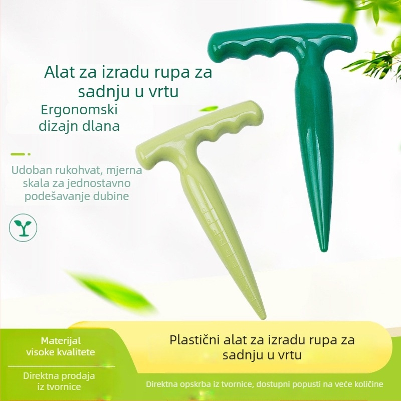 Plastični vrtni alat s dugim držalom za bušenje rupa za sadnju