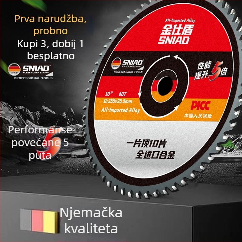 Kružni rezni disk za benzinsku kosilicu – s 40/60/80 zuba, univerzalni legirani disk