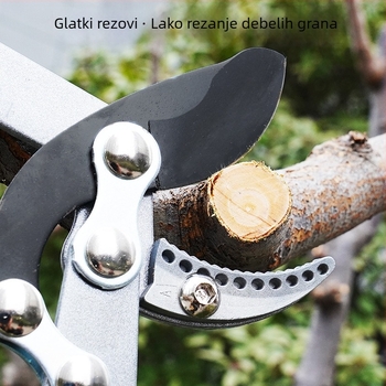 Teleskopske škare za debele grane, dugačka ručka, lakše podrezivanje grana u vrtu, voćnim stablima i travnjaku